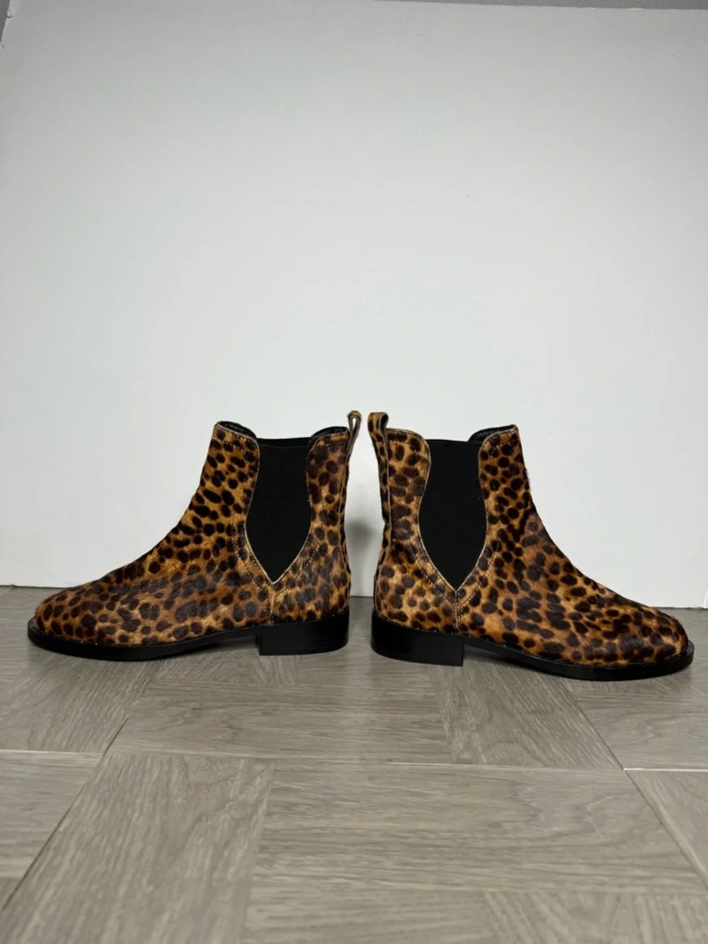Rebecca Minkoff Leopard Chelsea Boot 7 1/2 M